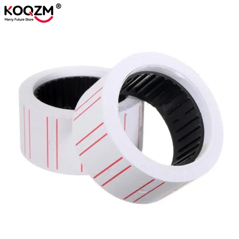 10 Rolls (500 Labels/Roll) White Self Adhesive Price Label Tag Sticker Office Supplies 20x12mm Price Label Paper Tag Sticker