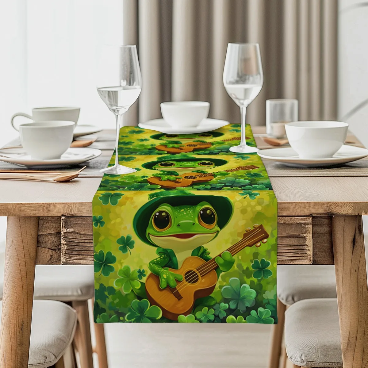 

Декор дорожки для стола St.Patrick Clover художественный настольный флаг для свадьбы, ресторана, праздничных сбора, Новый год, дней рождения