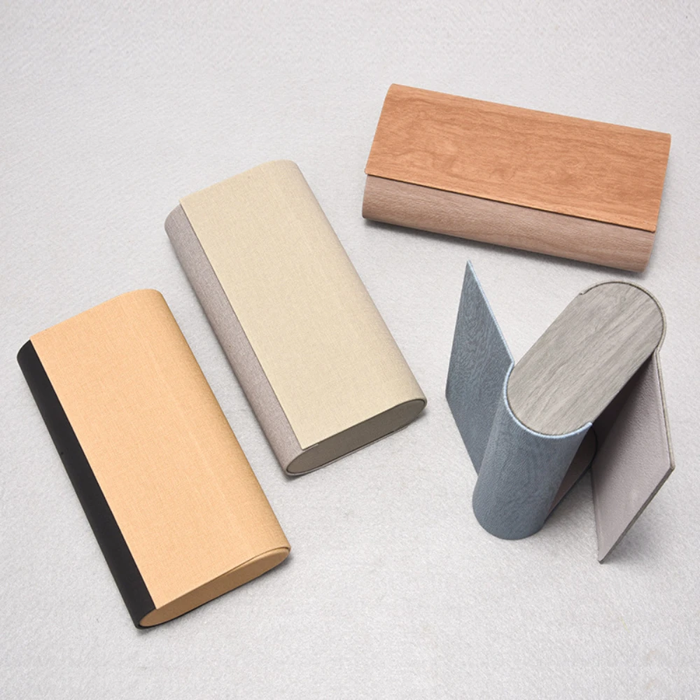 Double Layer Double Eyeglasses Case PU Leather Waterproof Eyeglasses Holder Scratch Resistant Large Capacity Glasses Case