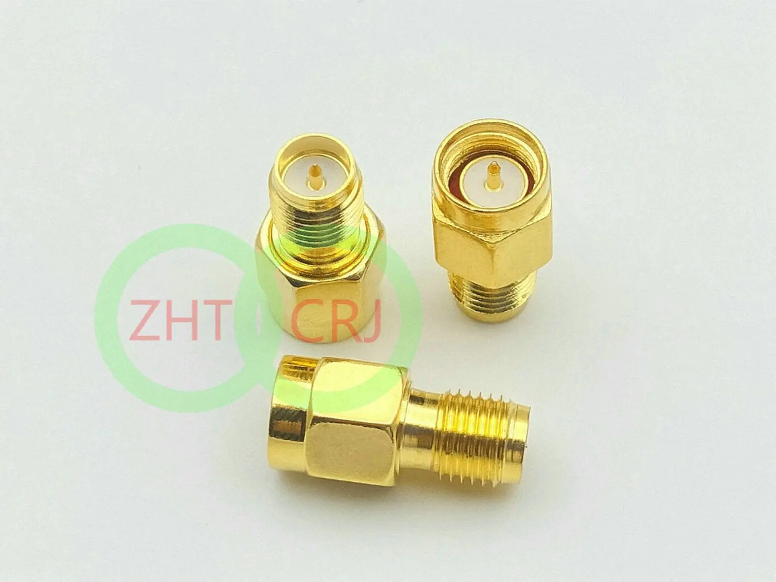 Gold plate SMA male plug to RP-SMA female plug RF coaxial connector