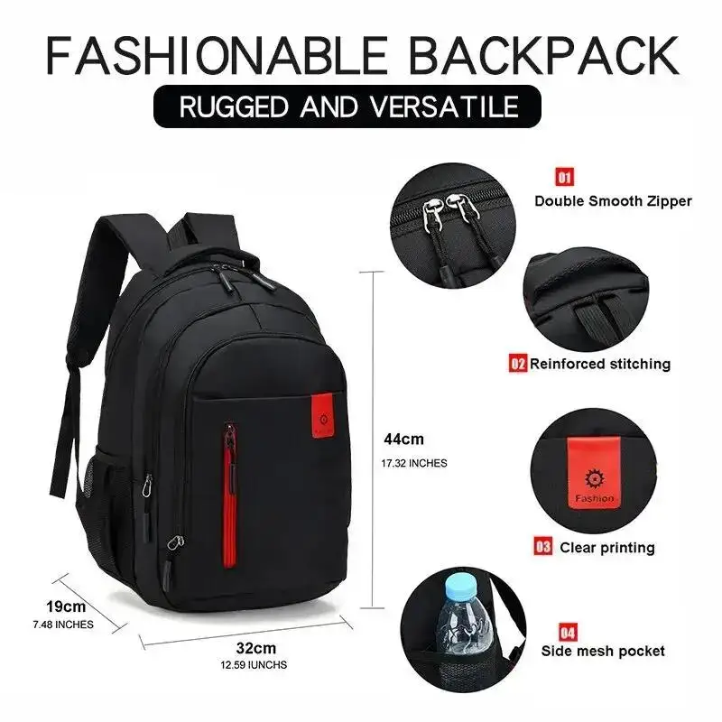 Large Capacity Backpack Oxford Leisure Travel Backpack School Bag Fashion Waterproof Business Laptop Backpack