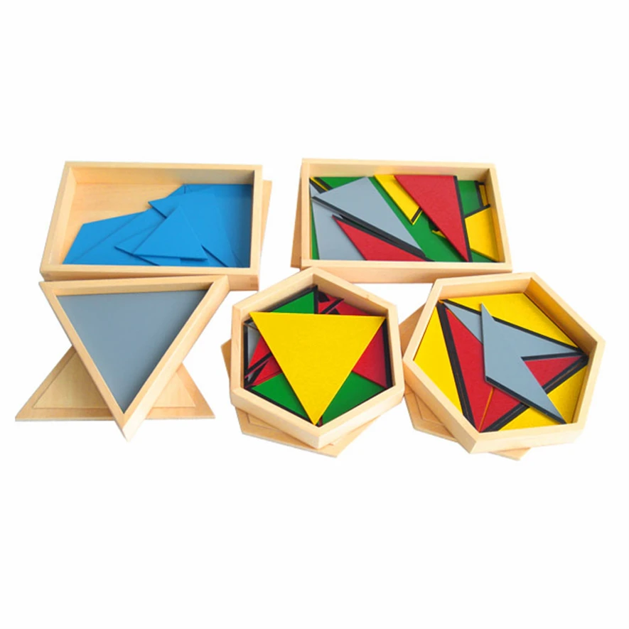 

Montessori Wooden Toys Sensory Toys Geometric Triangle Toys For Kids 2 To 4 Years Old Learning Activities Toys For Children D65Y