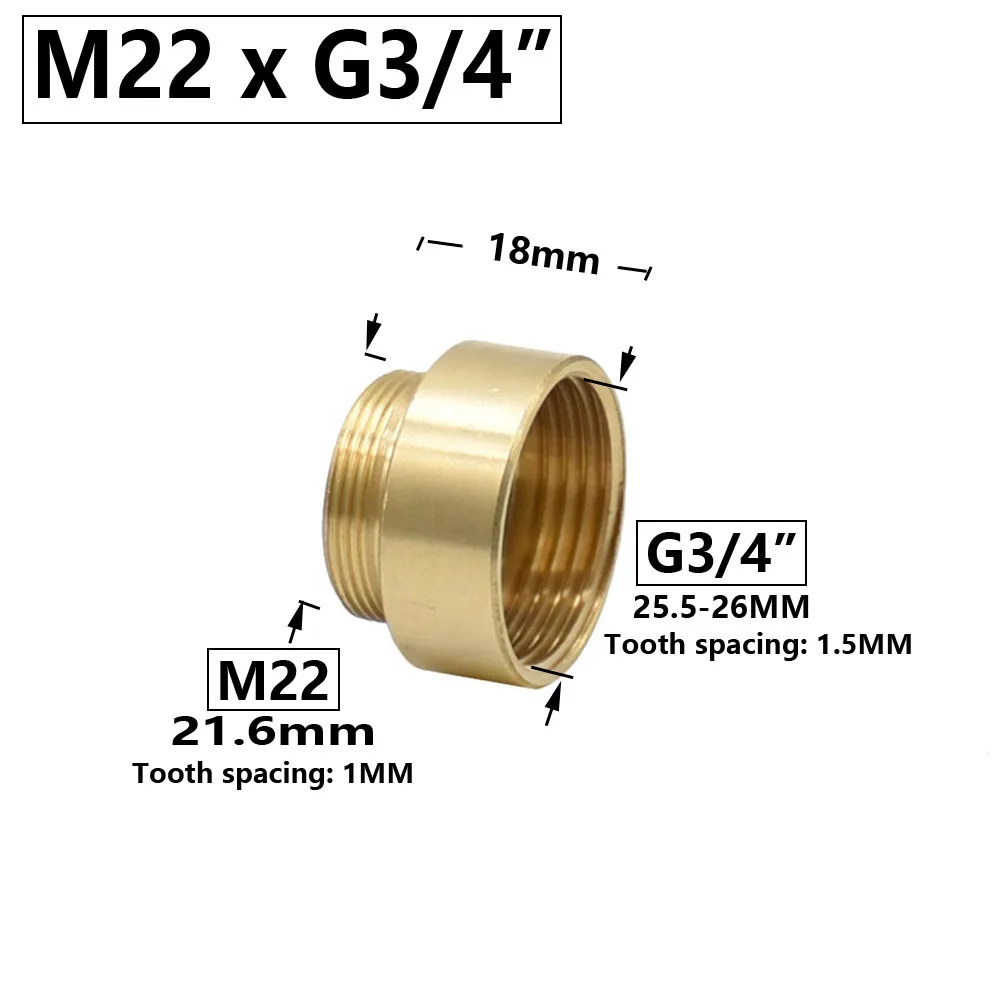 Brass Water Faucet Coupler 3/4