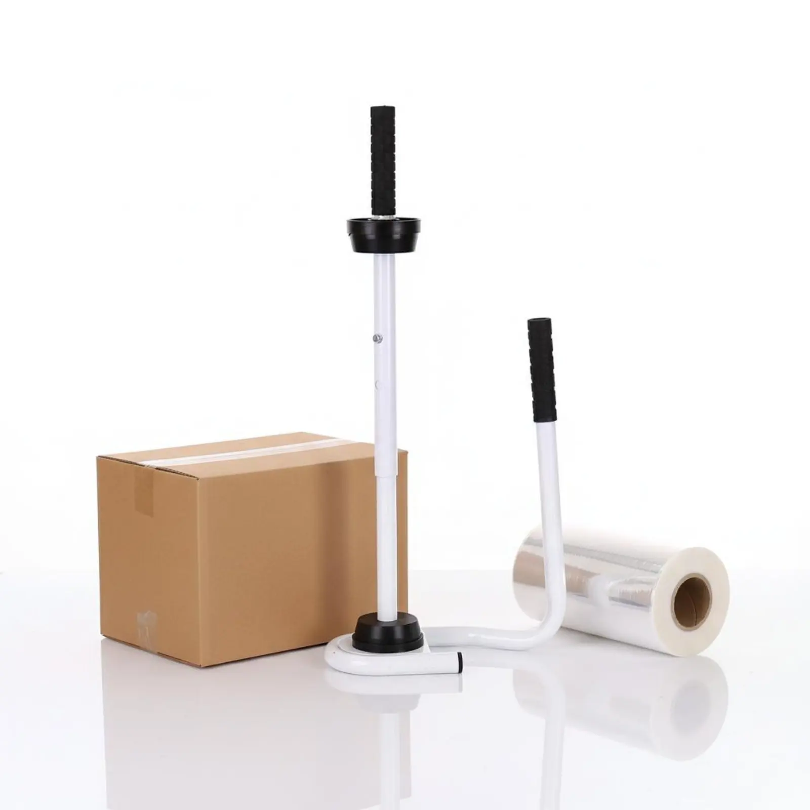 

Handheld Stretch Wrap Dispenser Lightweight Manual Stretch Film Dispenser Manual Film Wrapping Tool Sturdy Pallet Wrap Holder
