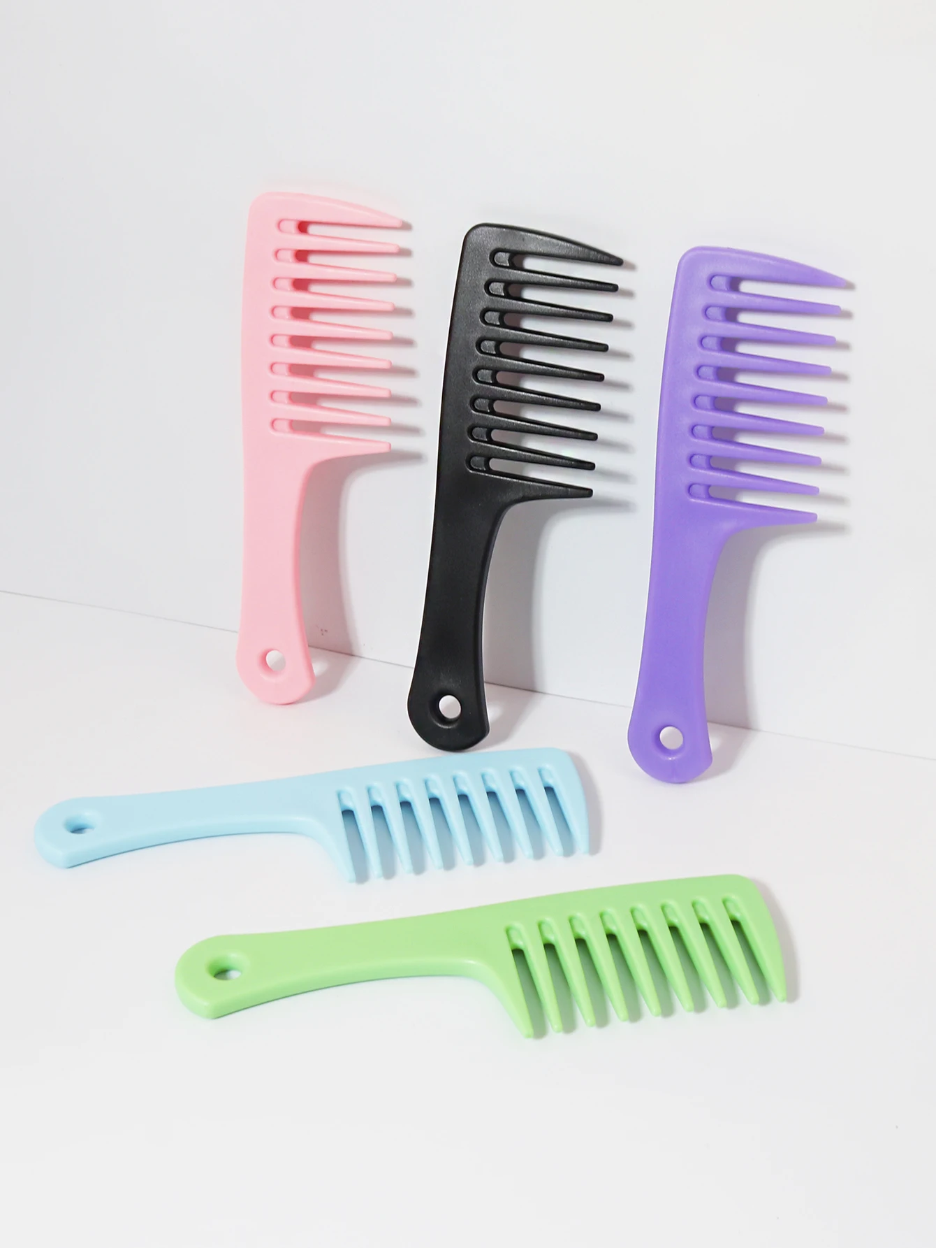 

1/5pcs wide toothed comb, anti-static shower comb, suitable for dry and wet hair, special for real hair wigs