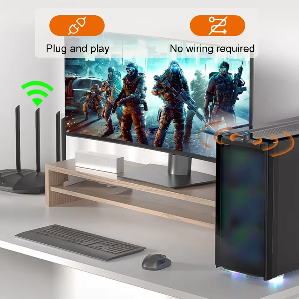 PC 및 노트북용 미니 무선 리시버, WIFI6 USB 어댑터 동글, AX286 USB 2.0 네트워크 카드, 2.4GHz, Win7/10/11 드라이버 무료 ,WIFI6 USB Adapter Dongle AX286 USB 2.0 Network Card 2.4GHz Mini Wireless Receiver For PC/Laptop For Win7/10/11 Driver Free