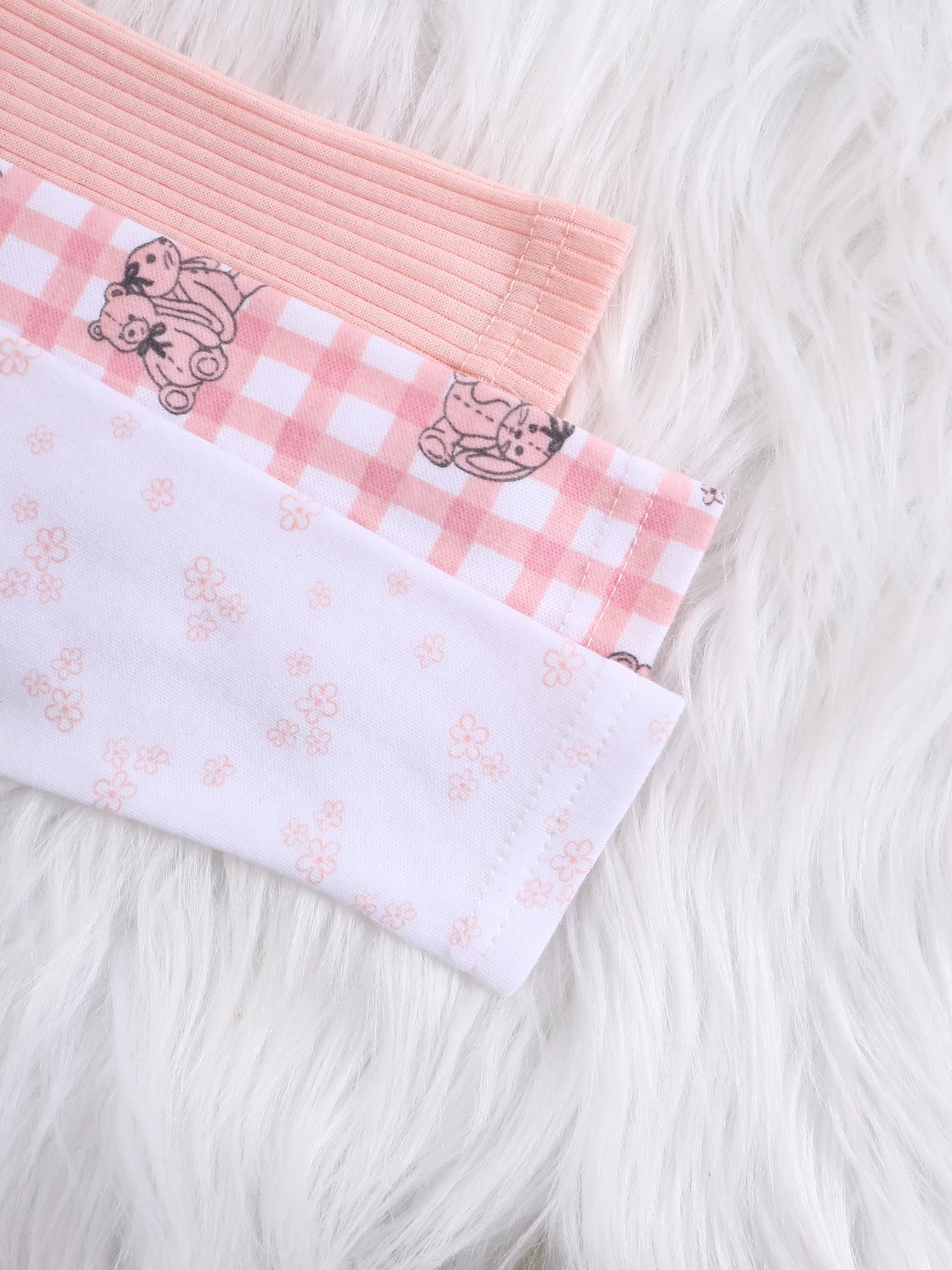 Baby Girl Onesies Newborn Baby Girl Clothing 3PCS Long-Sleeved Autumn and Spring Clothing with Cute Puppy Patterns 0-9 Month 5