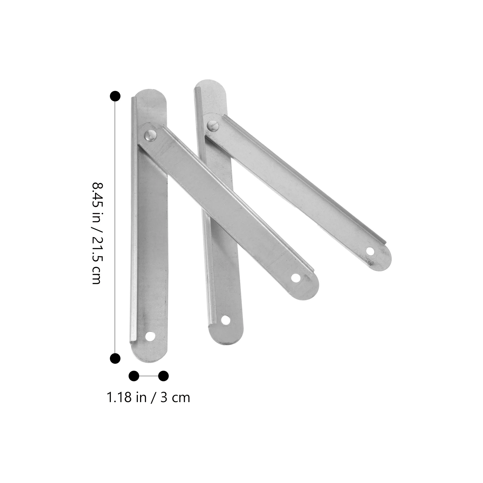 2 Pcs Aluminum Extrusion Hinge Attic Stairs Replacement Parts Folding Step Ladder Hinges
