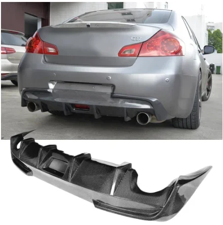 

Carbon Fiber G37 Rear Diffuser Lip for Infiniti G37 G37S Base Sedan Sport 2009 - 2013