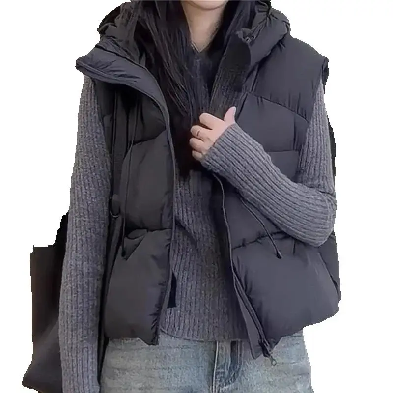 Autumn Winter Golf Wear Women 2024 Korean Authentic Golf Vest Fashion Casual Coat New Down Cotton Padded Vest Women Golf Clothin