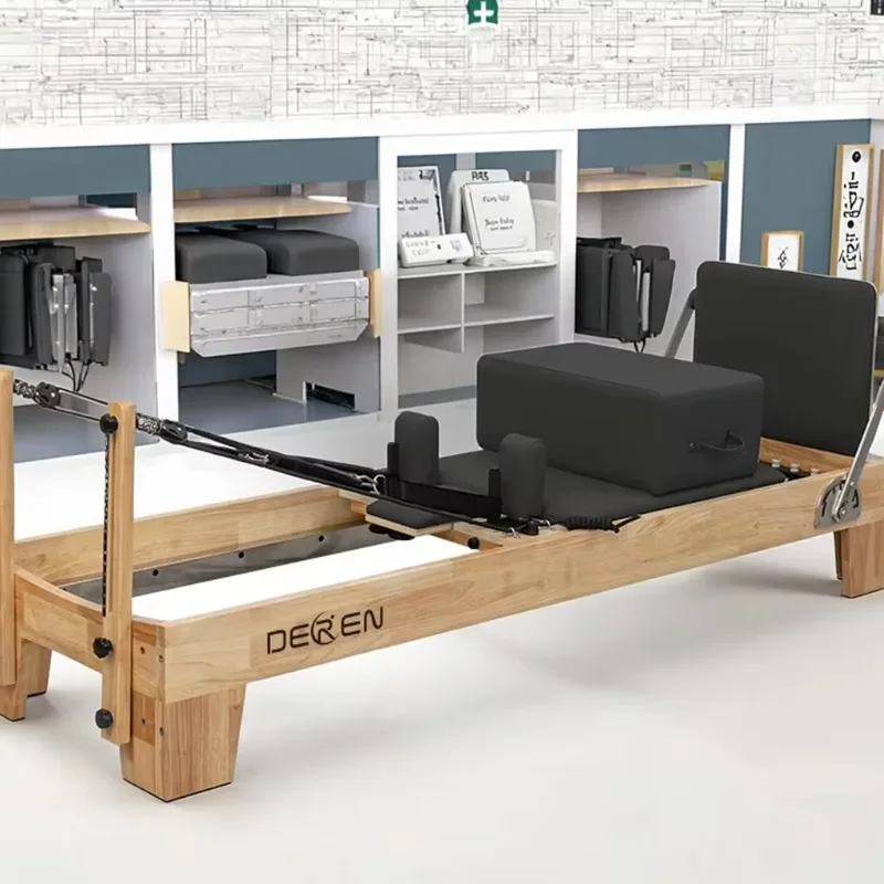 YTYIN High Quality Commercial Studio Oak Wood Pilates Reformer Smooth Durable Core Bed Steel Material Body Available For Wholesa