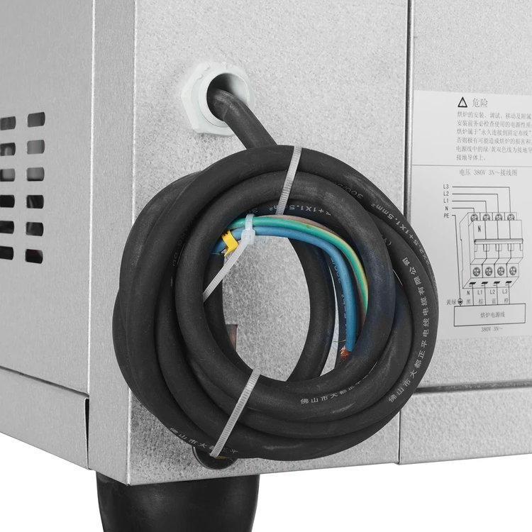 فرن كهربائي للتحكم في المقبض، فرن كهربائي ذو سطح واحد لتقديم الطعام المنزلي والتجاري