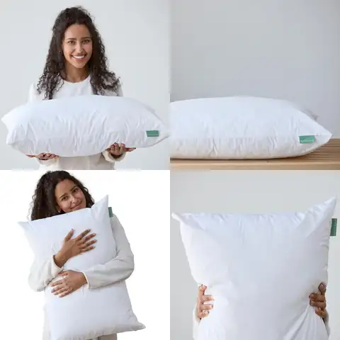 Organic Avocado Pillow: Standard Size with Cotton Shell, Latex, and Kapok Fill