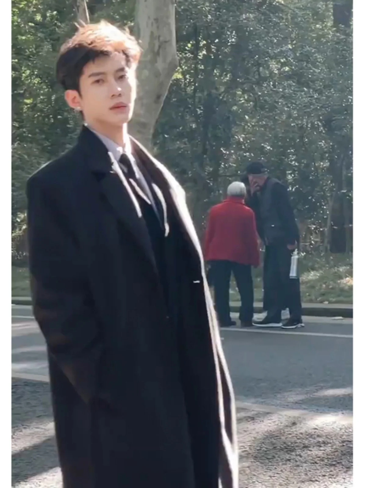 

Мужское шерстяное пальто средней длины в немецком стиле, до колен, в британском стиле преппи, в корейском стиле, теплая зимняя куртка