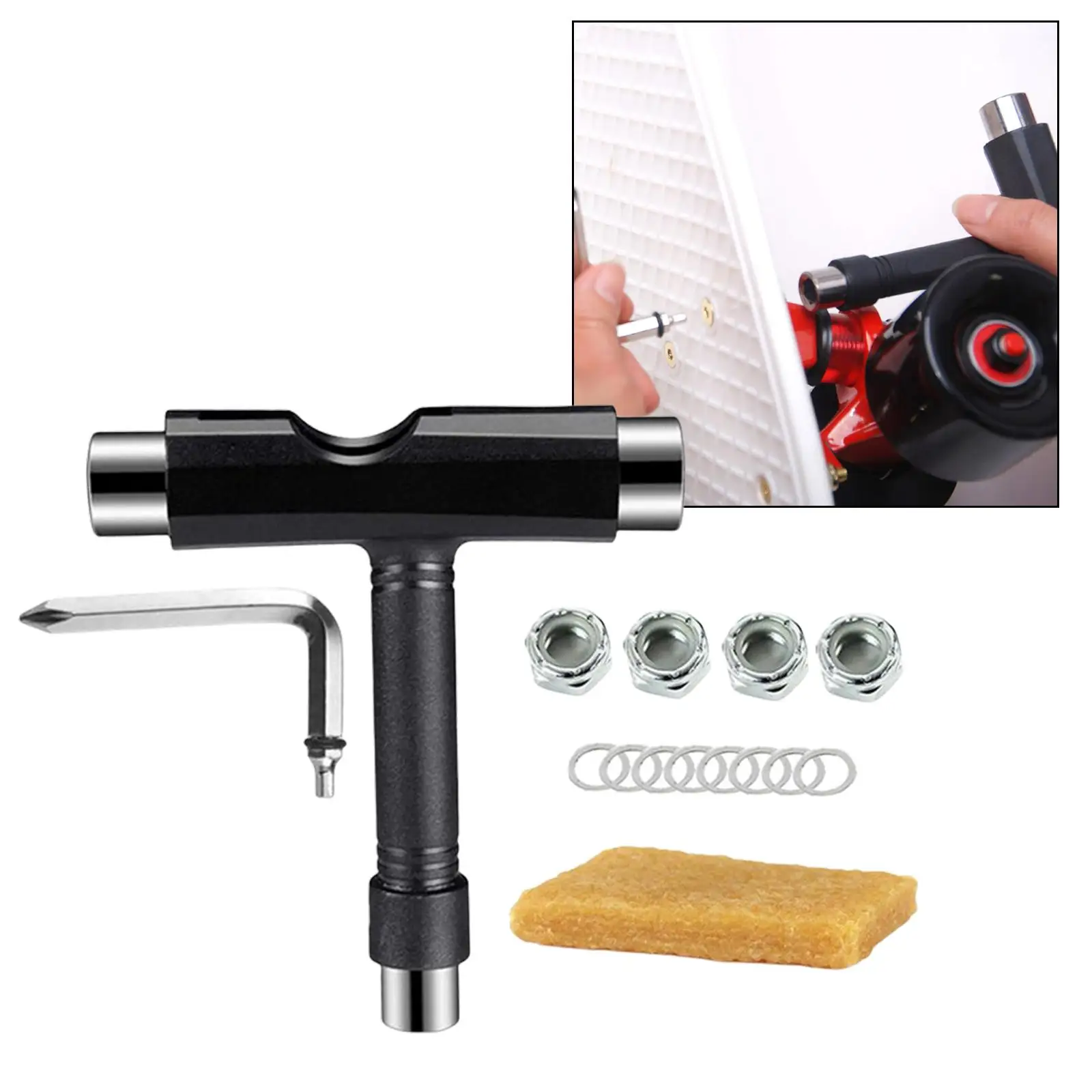 All-In- Skate Tools Spanner Multi-Function Long Board Skateboard Tool