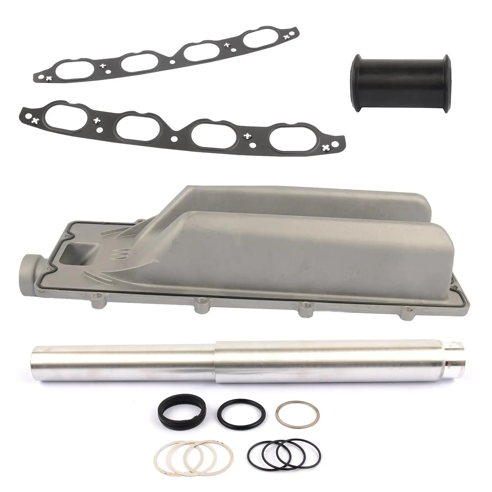 AP03 For BMW X5 4.4L 4.8L V8 Valley Pan+Collapsible Coolant Transfer Pipe Repair Kit view 6