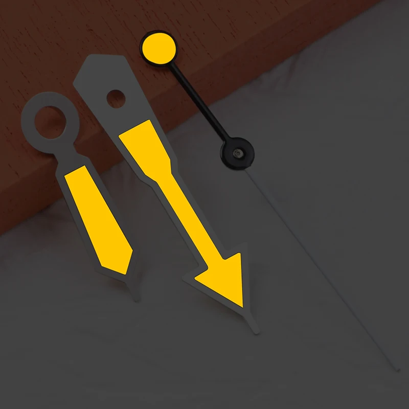 SKX007/009 タートル 6105/6309 時計針スチールオレンジ超発光フィットセイコー NH35/NH36 自動巻きダイビング時計の針