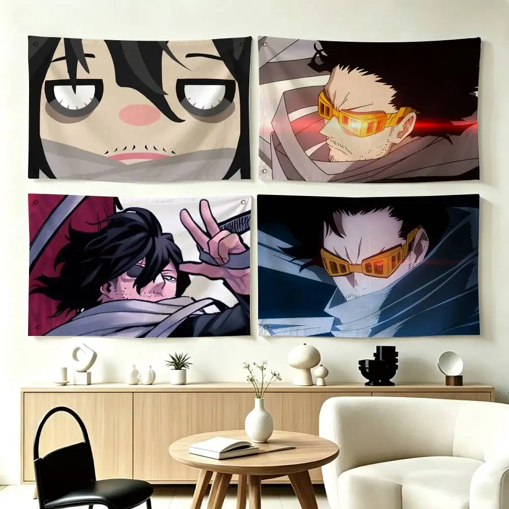 Anime Cartoon Eraser Head Flag Suitable For Party Club Outdoor Interior Wall Decoration Banner Fans Gift