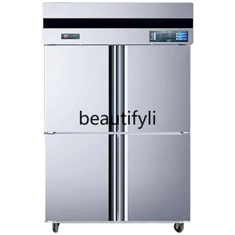 

Commercial Four-Door Frost-Free Baking Refrigerator Stainless Steel Workbench Dumpling Quick-Freeze Freezer