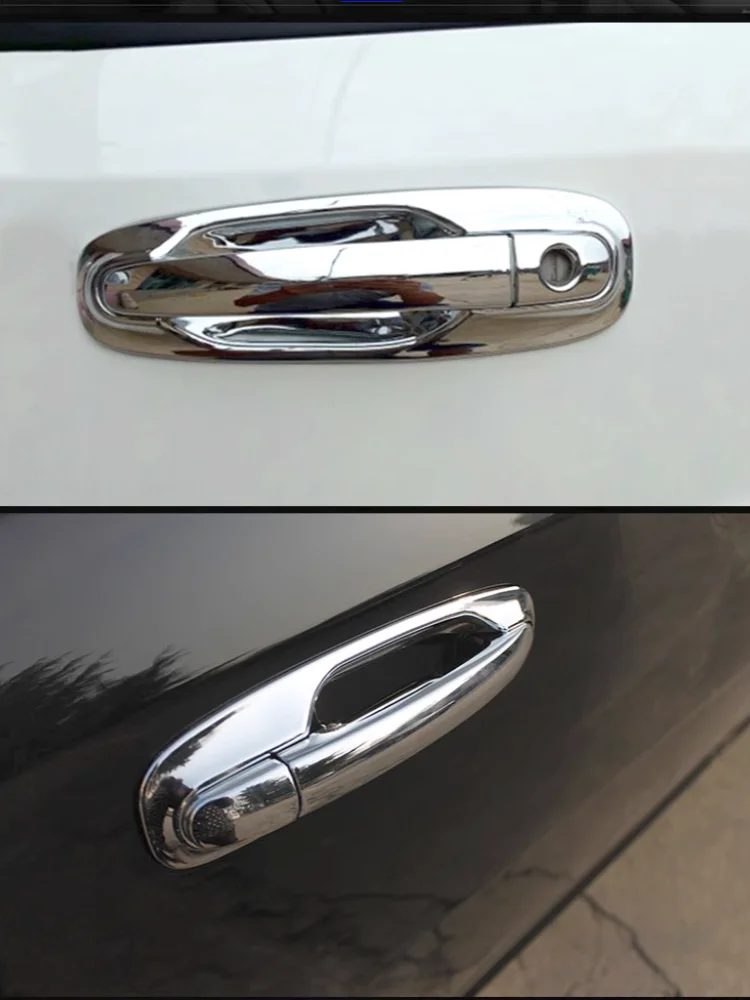 FUNDUOO For Chevrolet Lacetti / Optra / Estate / Nubira 2004 - 2009 Chrome Car Door Handle Cover + Car Bowl Trim Wirh 2 Keyholes