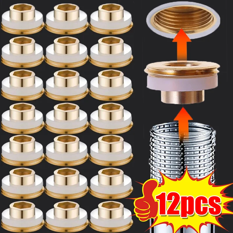 12/1PCS Brass Seal Washers Universal Faucet Valve Leak-proof Sealing Rings Gaskets Pipe Hose Plumbing Plugs Faucet Accessories