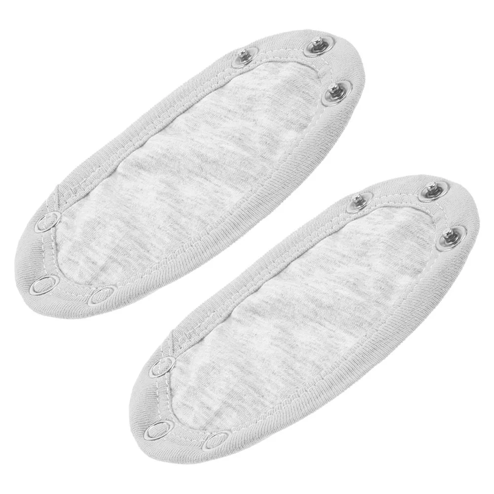 

2pcs Bodysuit Extender For Newborn Cotton Jumpsuit Extension Adjustable Snap Baby Clothing Diaper Change Easy Wear Grey