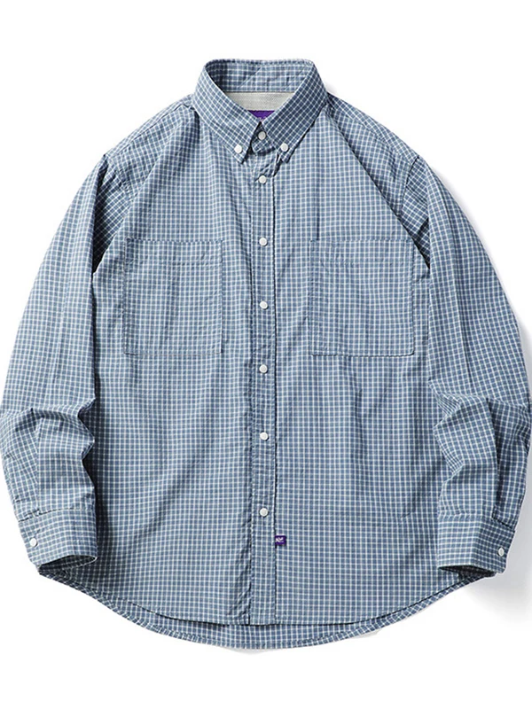 

Loose Fit Long Sve Plaid irt Men's y Casual Versatile irt Jaet Trendy Breathable Cotton Youthwear Street Sle