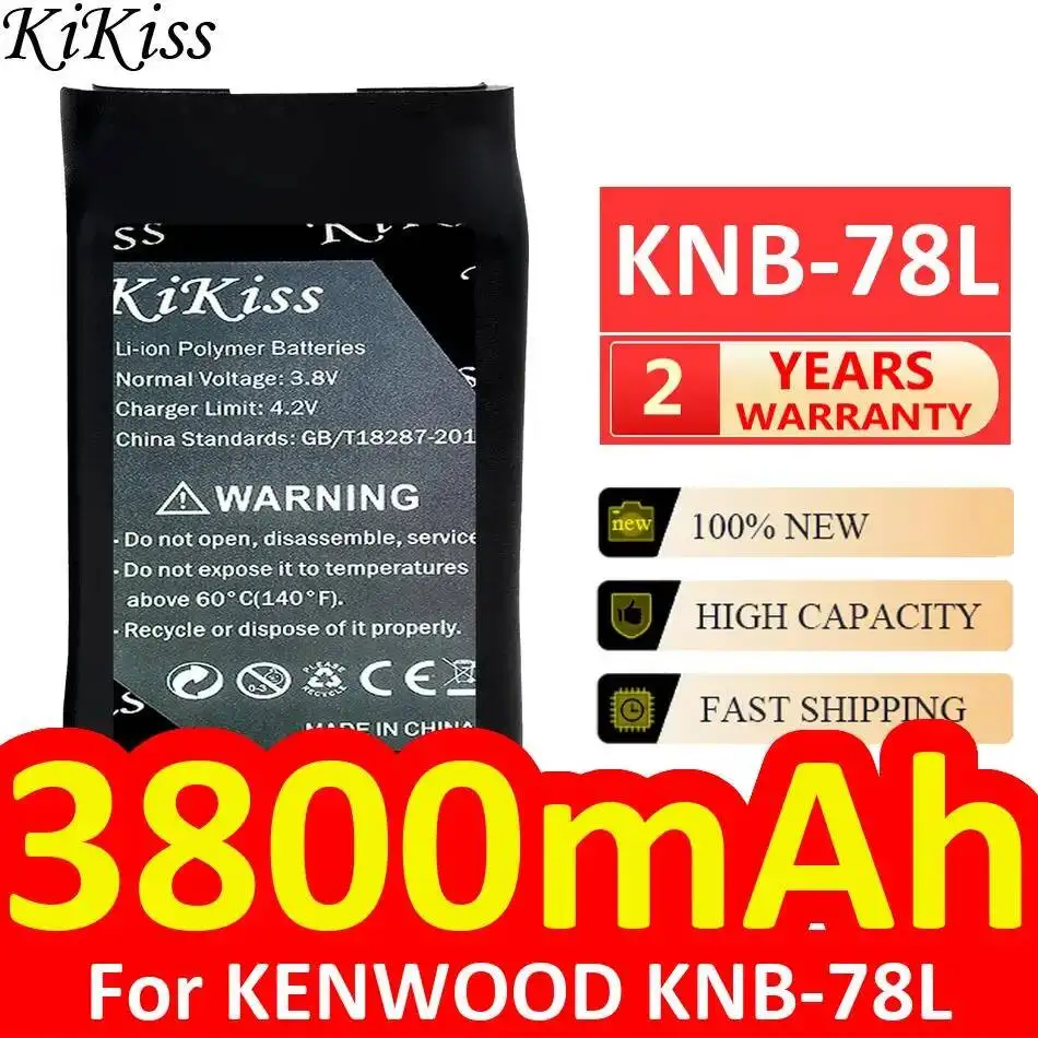 

Reliable Power Radio Battery High Compatibility 3800mAh For Kenwood Knb-78L