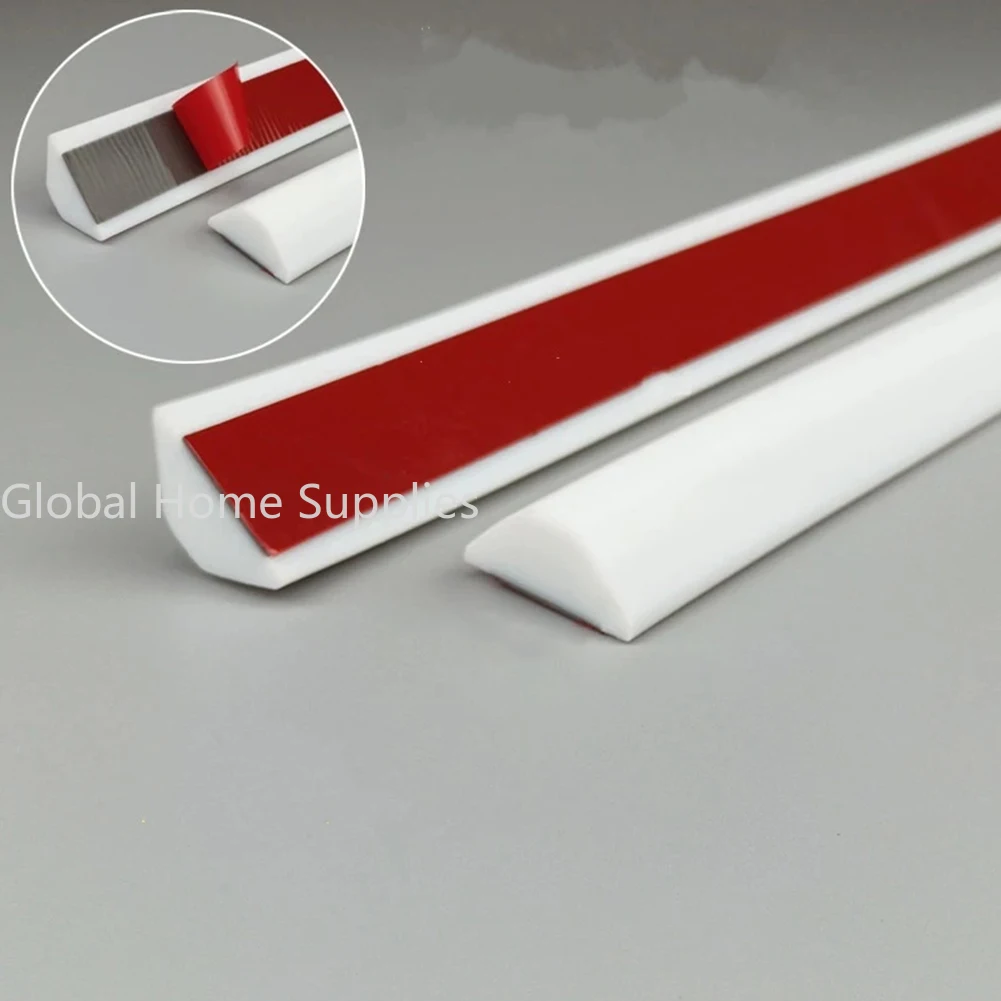 Silicone Water Stopper Strip Bendable Kitchen Countertop Retaining Bathroom shower dam Flood Barrier Dry and Wet Separation