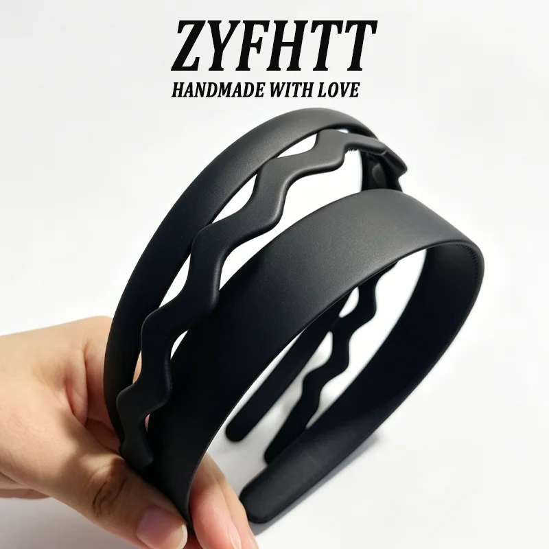 3 Stück ZYFHTT Einfaches Acryl-Stirnband für Frauen, elegantes Haarband zum Waschen des Gesichts, modisches Haarband für Mädchen, Haar-Accessoires – Detail 6