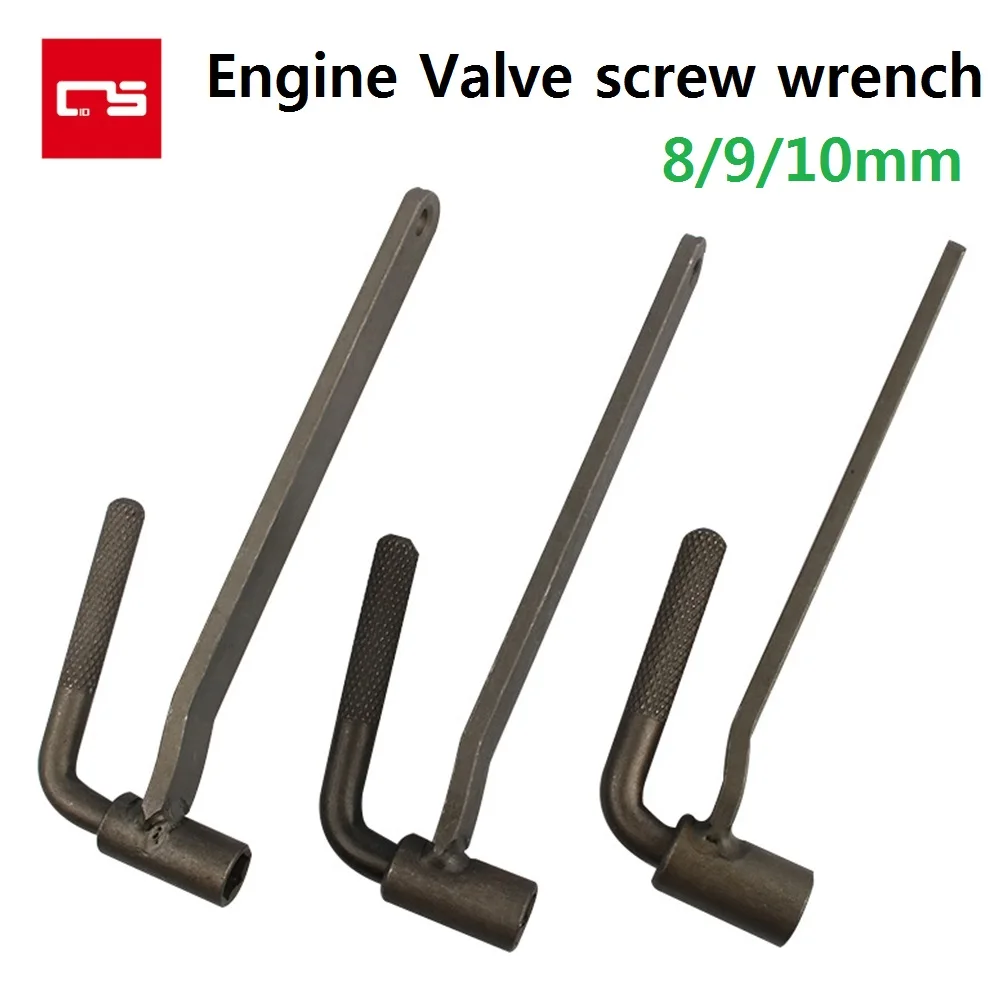 

Universal Motorcycle Engine Valve Adjustment Tool Valve Screw Wrench 8mm/ 9mm/ 10mm Sleeve Spanner Repair Tool