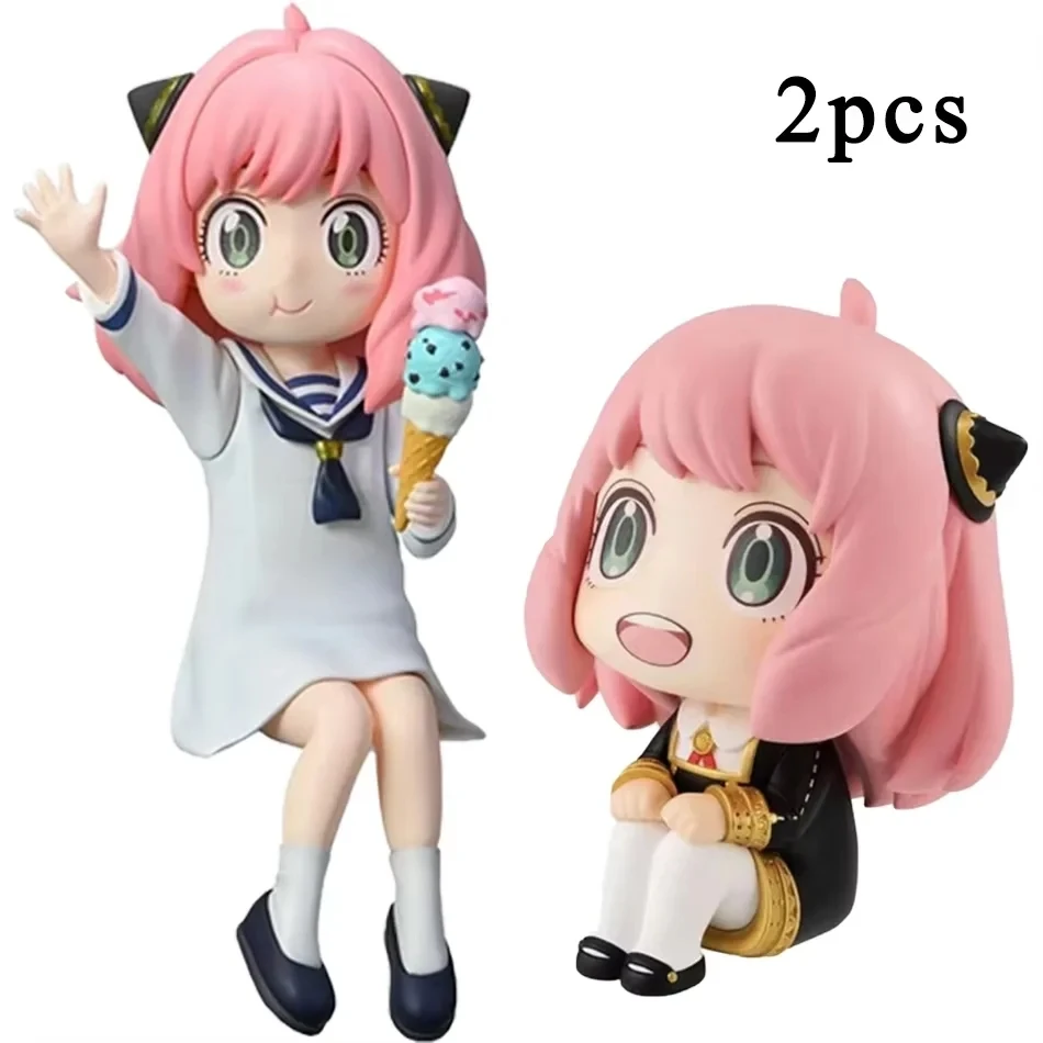 13CM Spy Family Niedliche Kreative Anime-Puppe Modell Anime-Zubehör Modell Süße Desktop-Dekorationen Feiertagsgeschenke Statuen-Sammlung