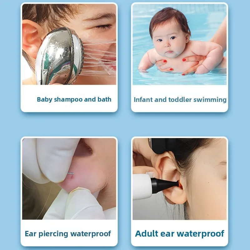 Ear Hole Waterproof Shield 300PCS Medical Ear Patch for Newborn Infant Shower Adult Kid Swimming Protection Use