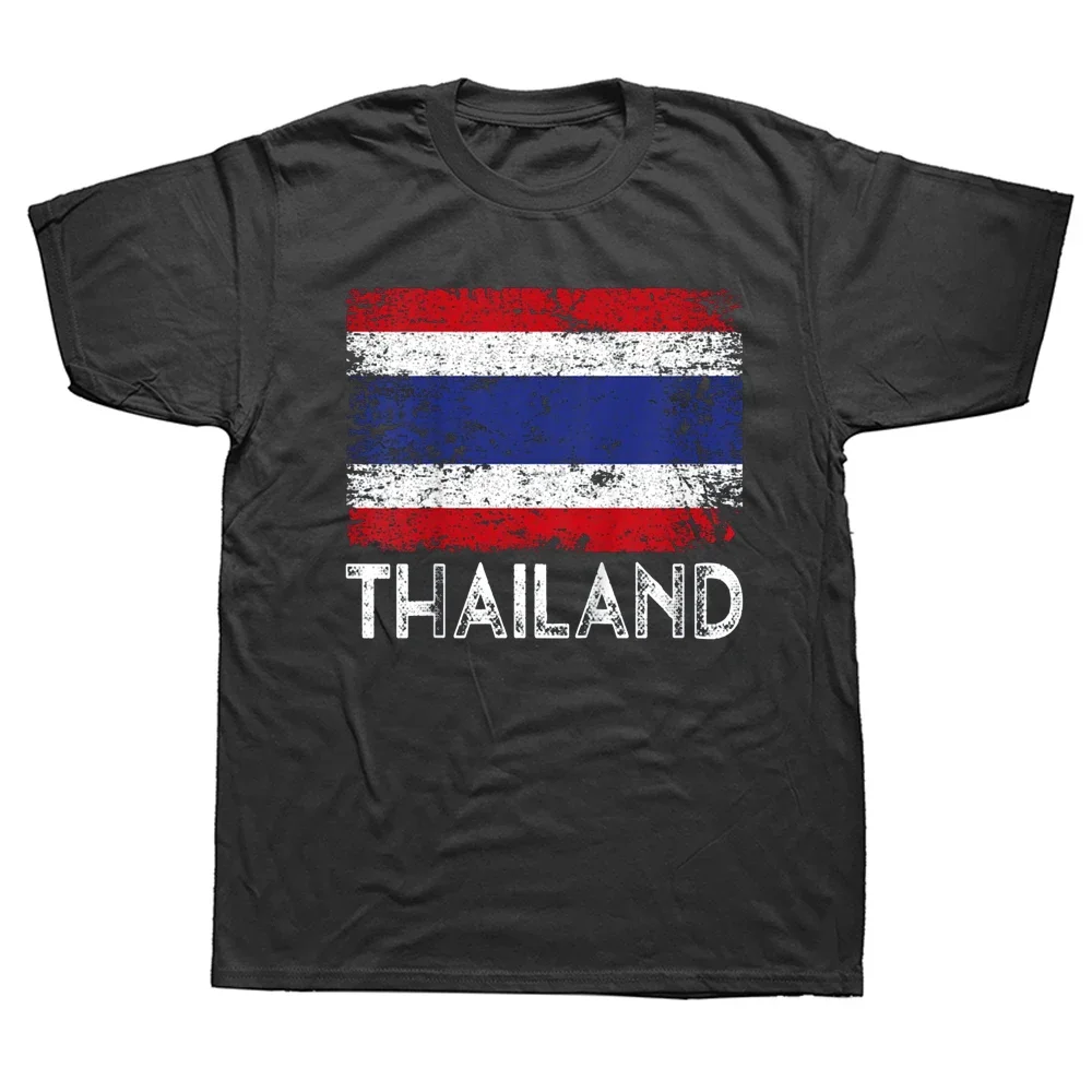 Funny Thailand Flag T Shirts Summer Style Graphic Cotton Streetwear Short Sleeve Birthday Gifts T-shirt Mens Clothing