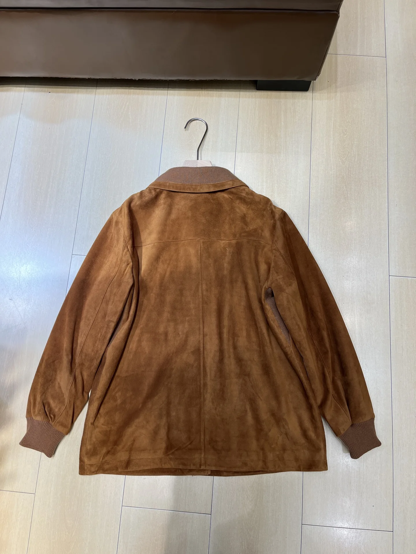 2026 Autumn/Winter New High-Quality Fashionable Casual Lambskin Lapel Mid-Length Jacket For Women