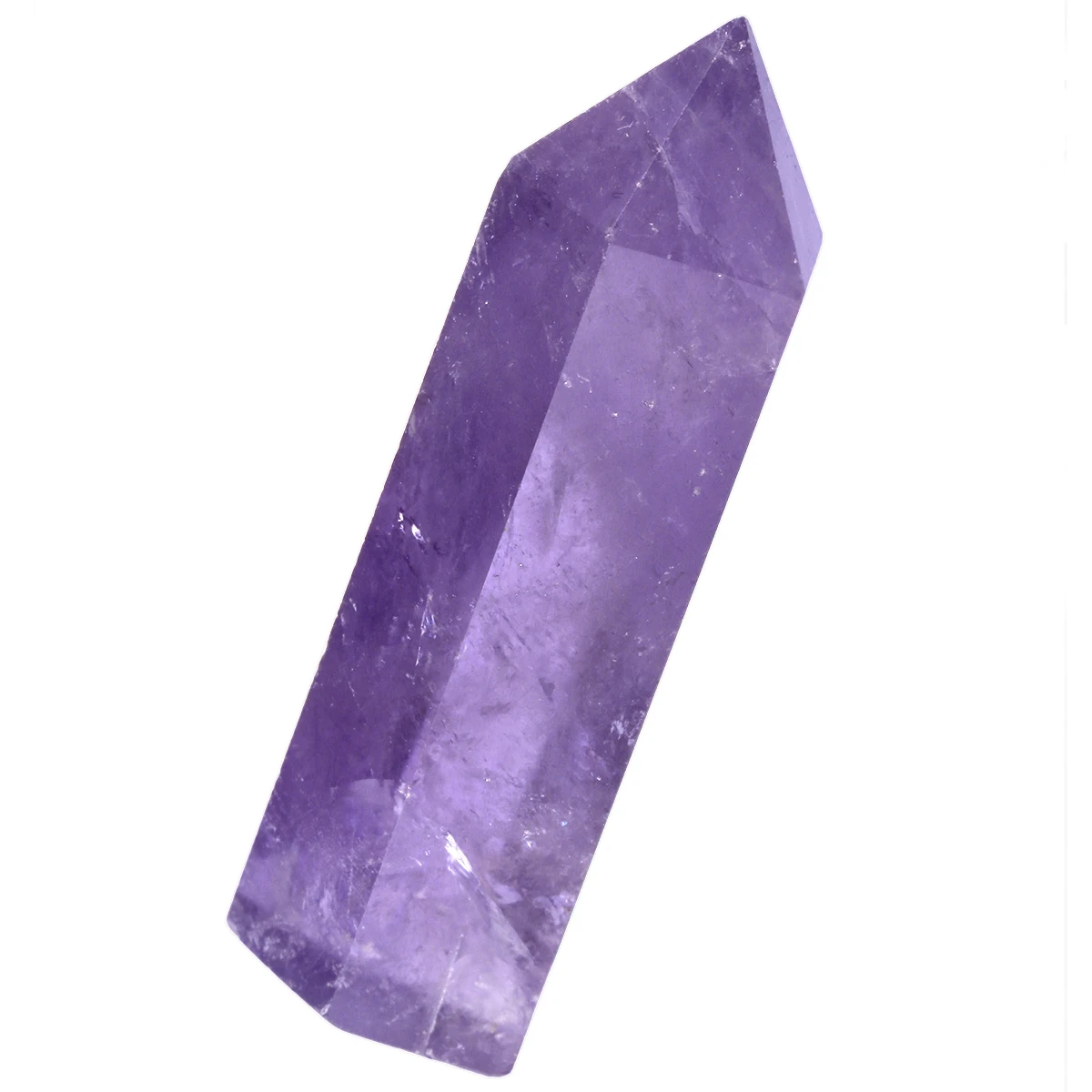 

TUMBEELLUWA Natural Amethyst Hexagonal Point Wand 6 Faceted Crystal Stone For Reiki Chakra Meditation Therapy Decor