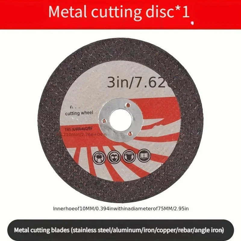7Pcs Procut3-Inch Circular Saw Blade Set with 75mm Grinding Disc - Durable Steel Structure, Including Chain Saw Disc Blades, Me