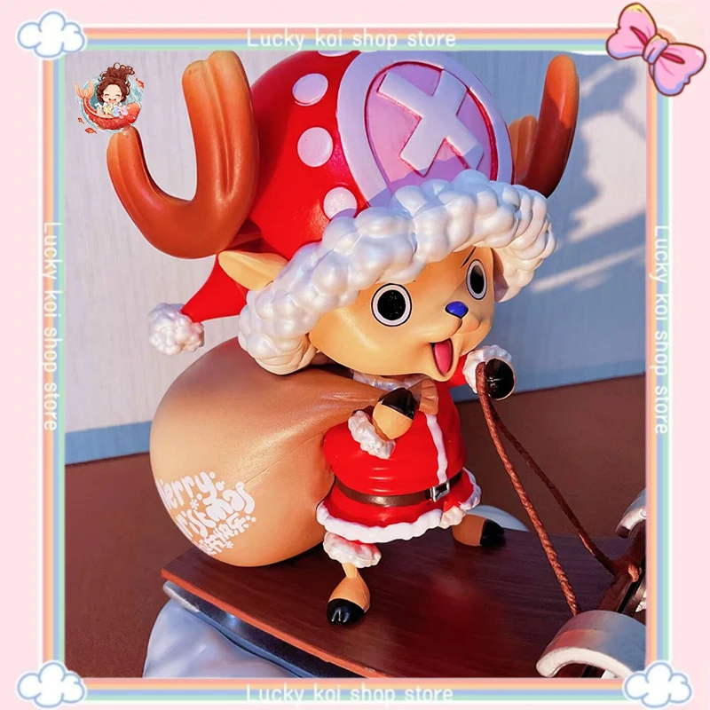 

IN STOCK 16cm Christmas reindeer Tony Tony Chopper Figures ONE PIECE Anime Figures PVC Statue Collection Christmas Gifts Toy