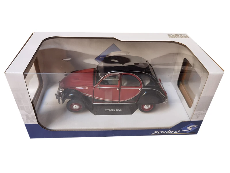 Symulacja SOLIDO Diecast 1:18 skala CITROEN 2 cv6 aluminiowy Model samochodu zabawki kolekcjonerskie ozdoby