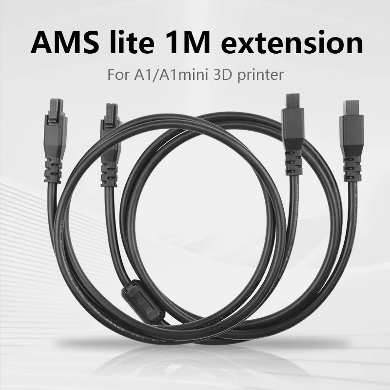 1pcs Bambu Lab AMS Lite 1M 4-pin Extension Cable For A1/A1mini 3D Printer