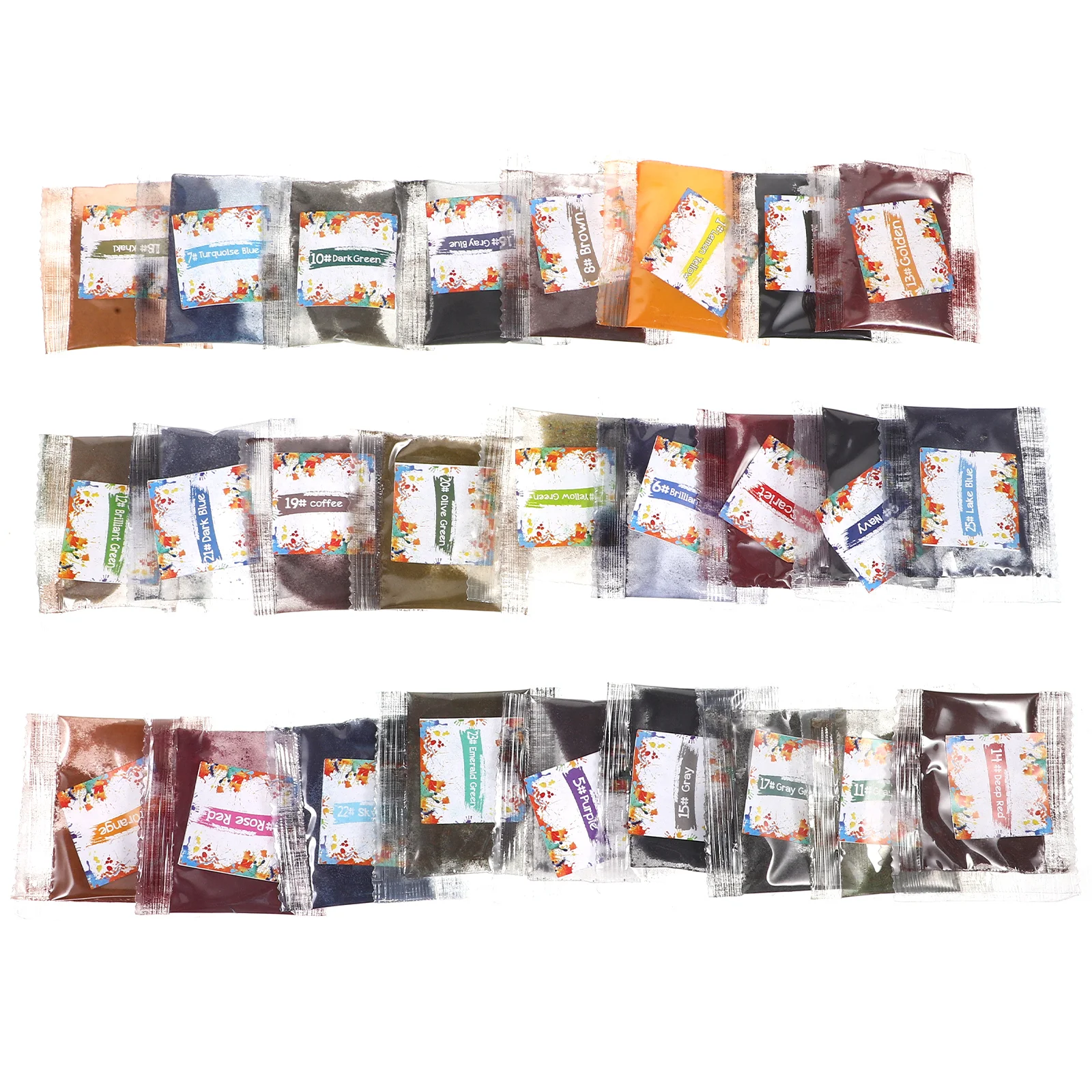 26 Pcs Dye Pigment Set 26 Colors Fabric Dyeing Multicolor Tie Dye Pigment Kit Kit Tie Dye Supplies Handicraft Sewing