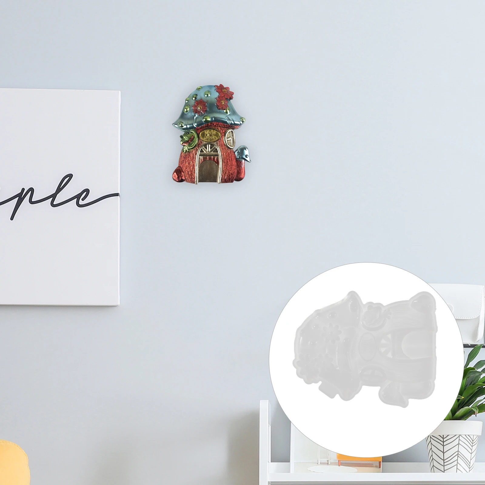 سيليكون لتقوم بها بنفسك الحرف الفطر على شكل الايبوكسي قالب الصب قابلة لإعادة الاستخدام غير عصا قالب ديكور الفطر لديكور الطاولة الحرف اليدوية #6