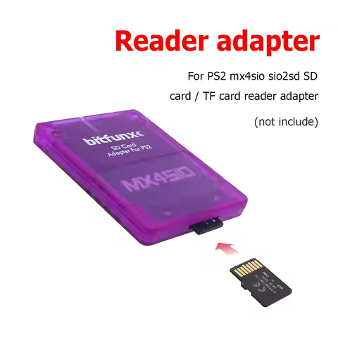 Portable Card Reader for PS2 MX4SIO SIO2SD Multifunctional Memory Card Adapter Support Secure Digital / TF Card Accessories