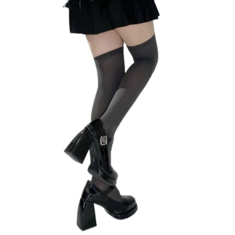 

Чулки выше колена, однотонные гольфы, непрозрачные гольфы, гольфы, длинные чулки для женщин, 15UB