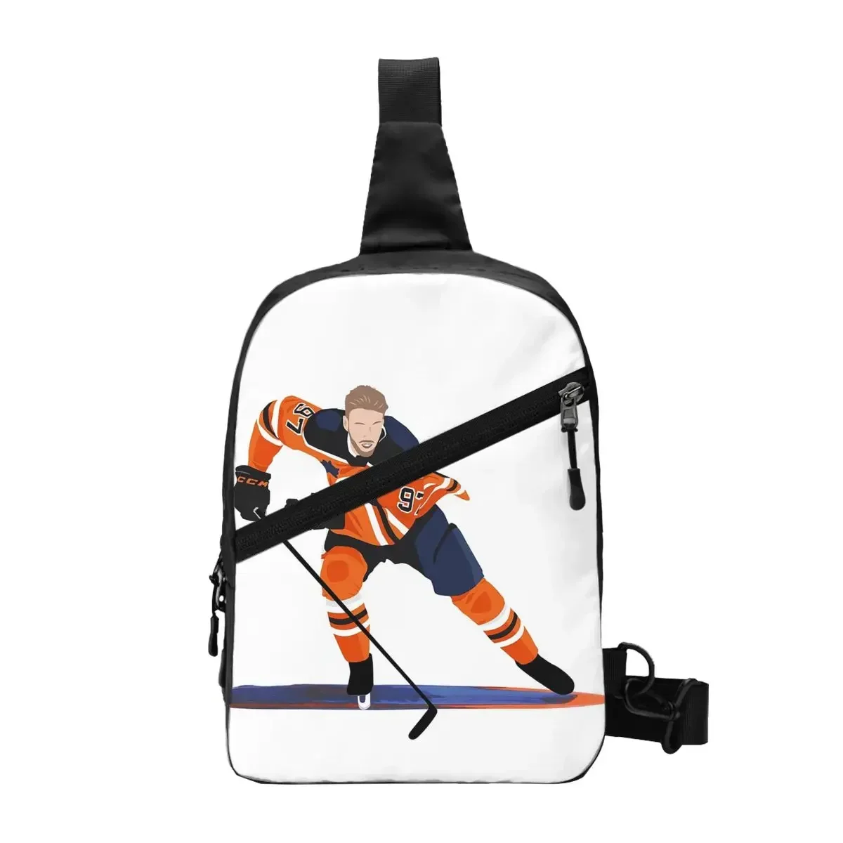 

Connor McDavid 97 For Edmonton Oilers Fans Chest Bag Men Sling Crossbody Backpack Chest Bag Traveling Daypack Shoulder Bag