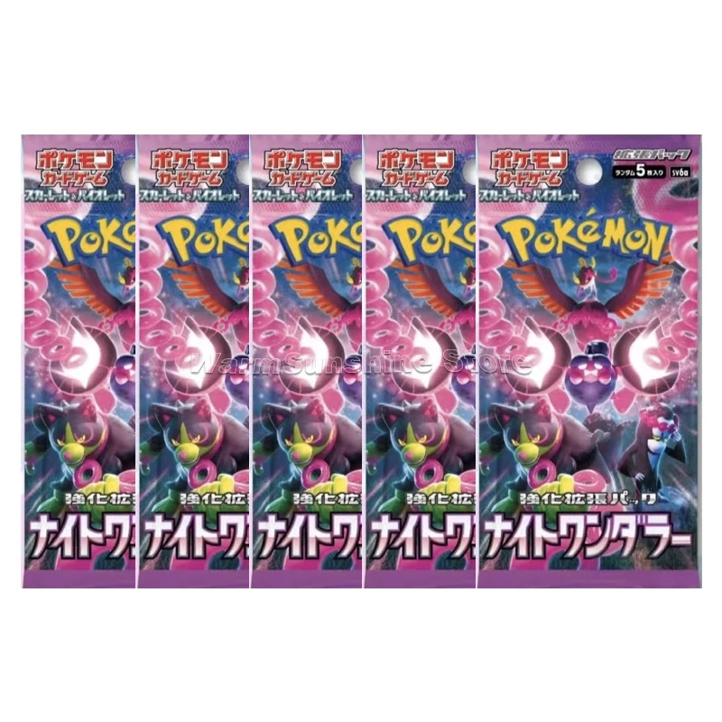 Original Pokemon Card PTCG Japanese Edition Series SV6A Nightwalker Anime Game Trading Cards Children Gifts Board Game Toys