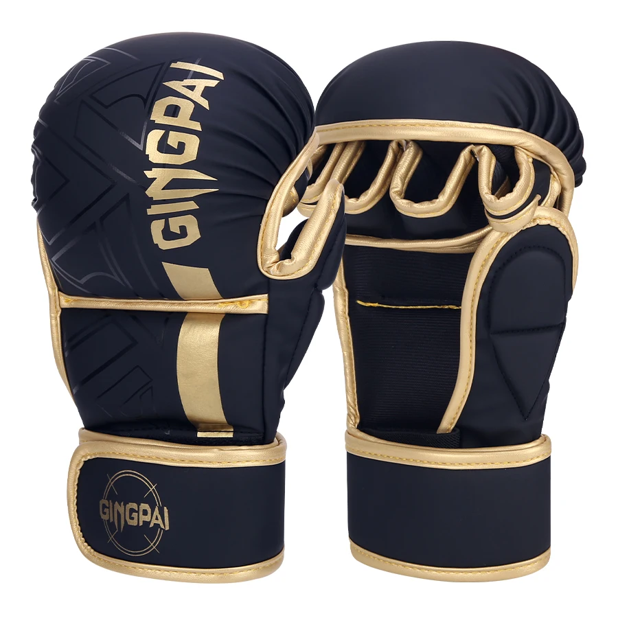 Half finger boxing gloves, MMA professional training, mixed martial arts training, five finger boxing gloves, punching sandbags