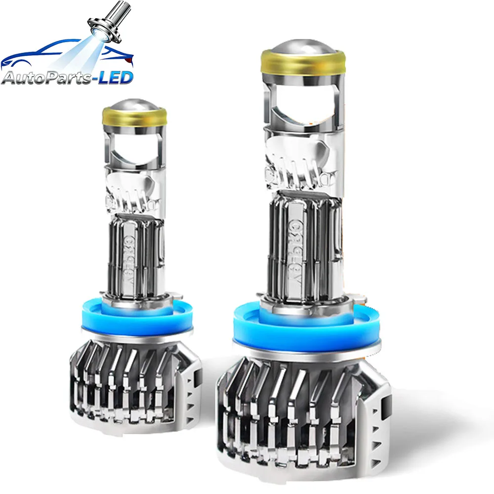 

2pcs LED H4 H7 Headlight Canbus Projector H11 9005 HB3 9006 HB4 300000LM Mini Projector Lens Auto Car Light H7 6000K Fog Lamp