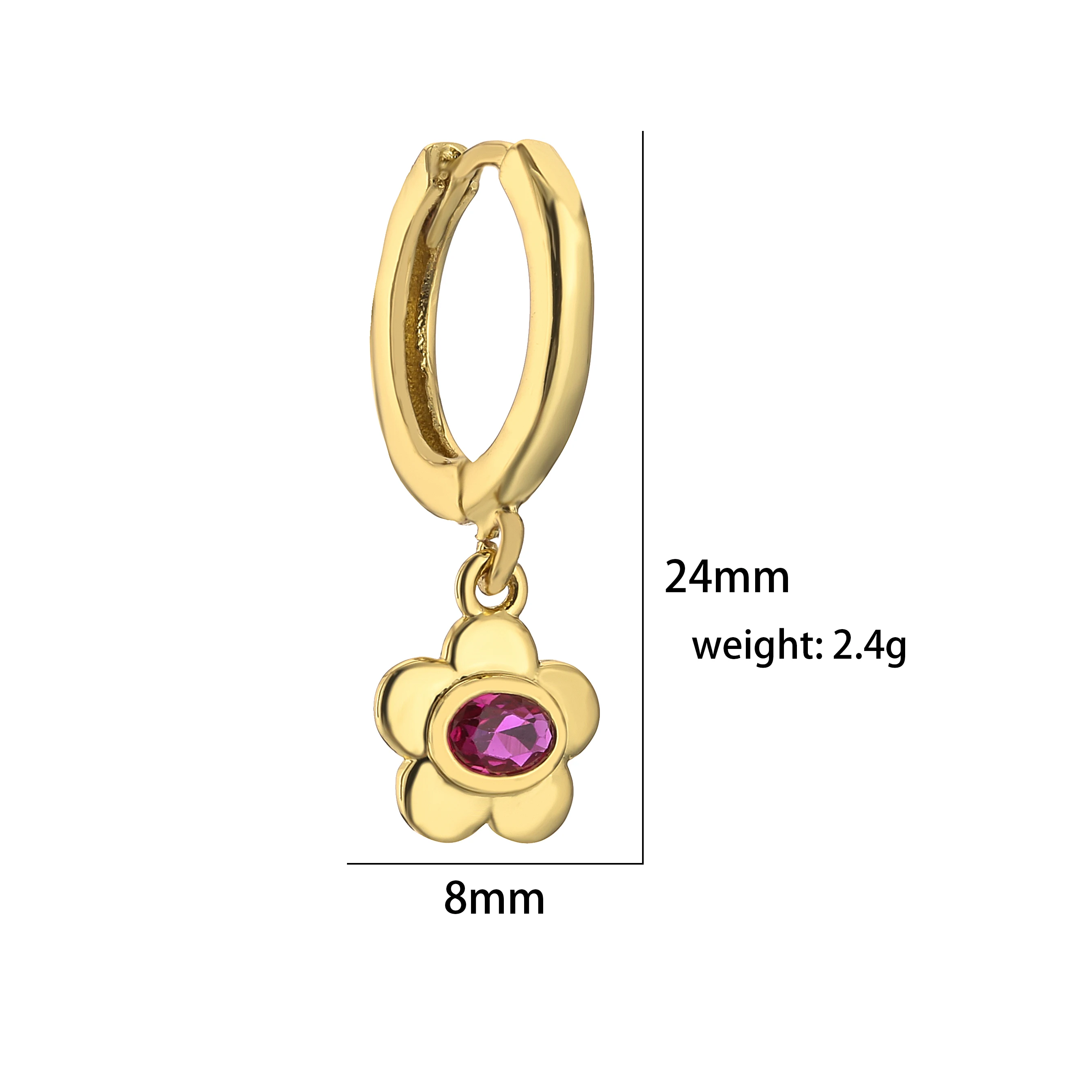 HECHENG, Sweet Earrings Jewelry for Women, Fashion Casual Flower Heart  Circle Geometry Piercing Earrings Wholesale