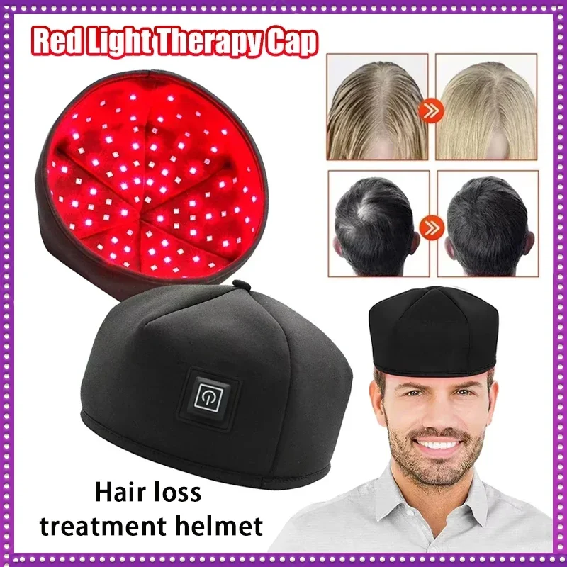 

2025 New Red Light Therapy Cap Laser 660nm 830nm Red Near Infrared Hair Regrowth Hat Hair Loss Treatment Helmet Scalp Massager
